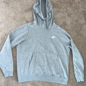 Unisex XL Grey Nike high neck hoodie- Great condition